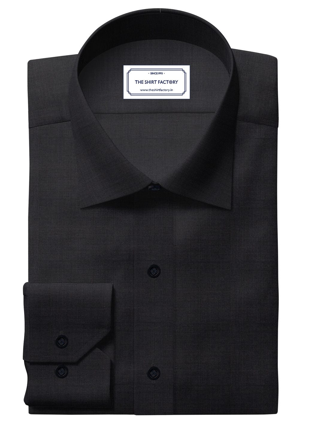 Customized Shirt Made to Order from Premium Cotton Dobby Fabric Grey CUS-10234