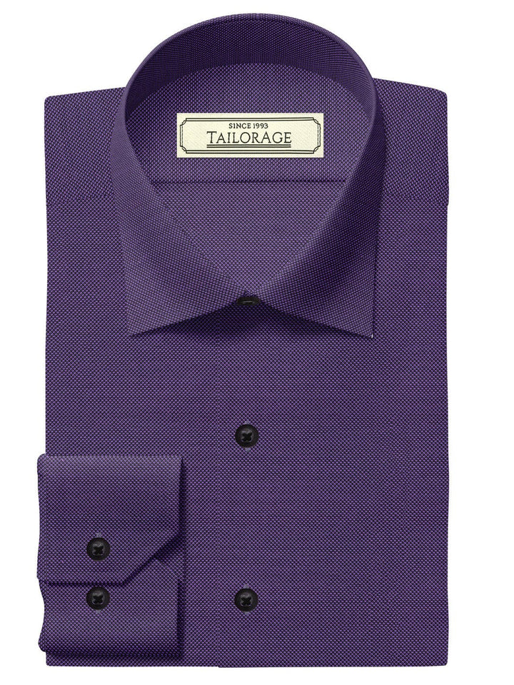 Custom Tailored Light Peach Plain Cotton Shirt - CUS-10179