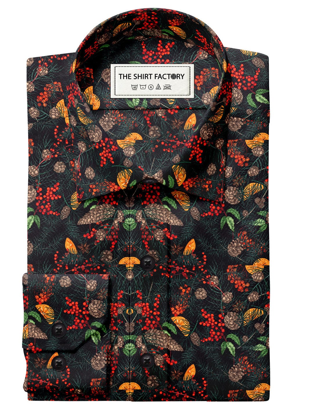 Custom Tailored Multicolor Printed Cotton Shirt - CUS-10432