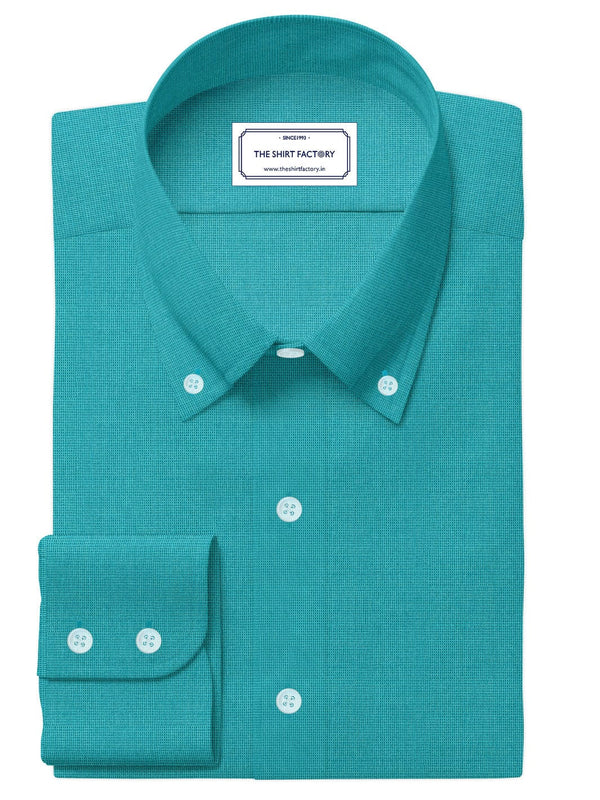 Men's Premium Blend Plain Shirt - Aqua Green