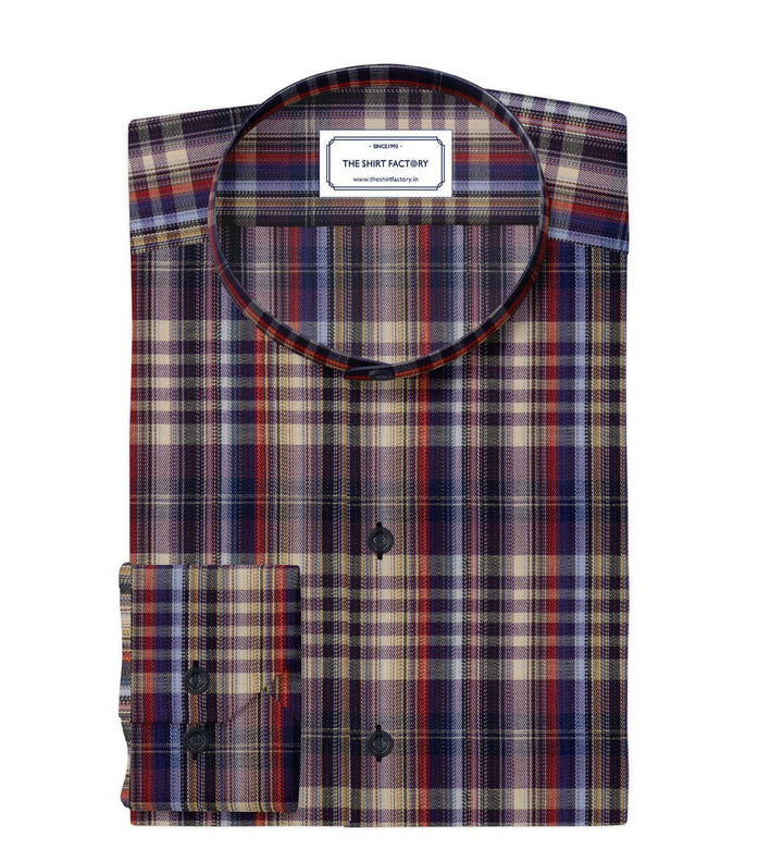 Men's Premium Cotton Multicolor Checks Shirt (10364)