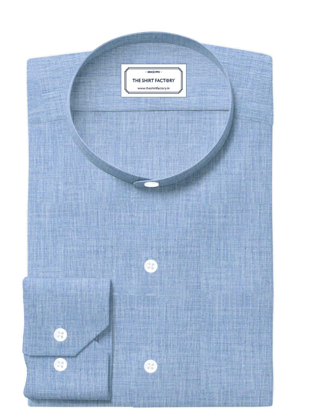 Men's Premium Cotton Plain Blue Shirt (10343)