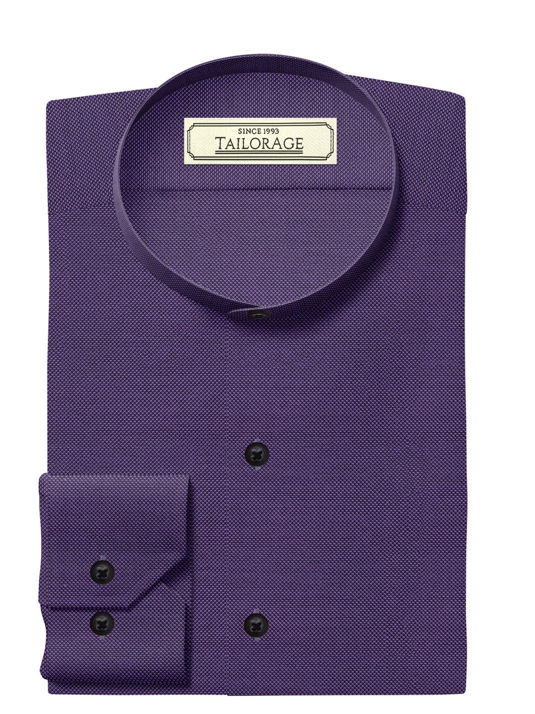 Custom Tailored Light Peach Plain Cotton Shirt - CUS-10179