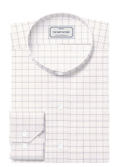 Customized Shirt Made to Order from Premium Giza Cotton Checks Fabric Light Beige - CUS-10206