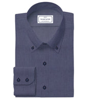 Custom Tailored In a Blue & Purple Dobby Weave Cotton Shirt - CUS-10334