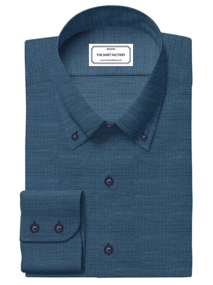 Custom Tailored Rama Plain Cotton Shirt - CUS-10373