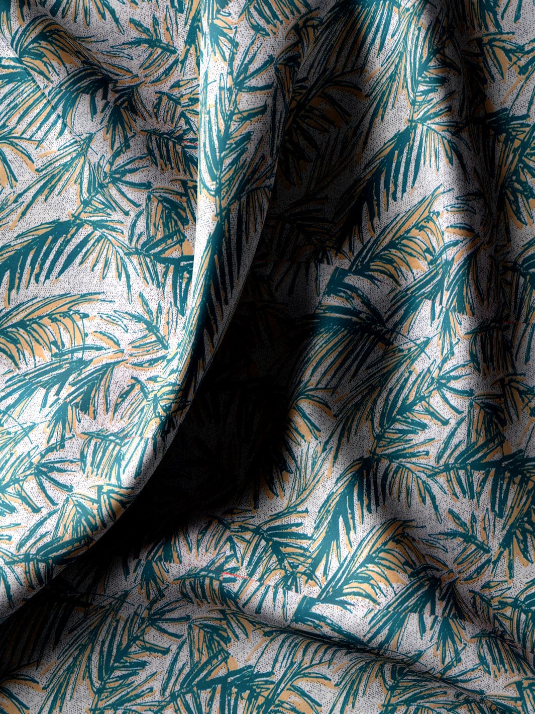 Custom Tailored Green Printed Cotton Shirt - CUS-10179