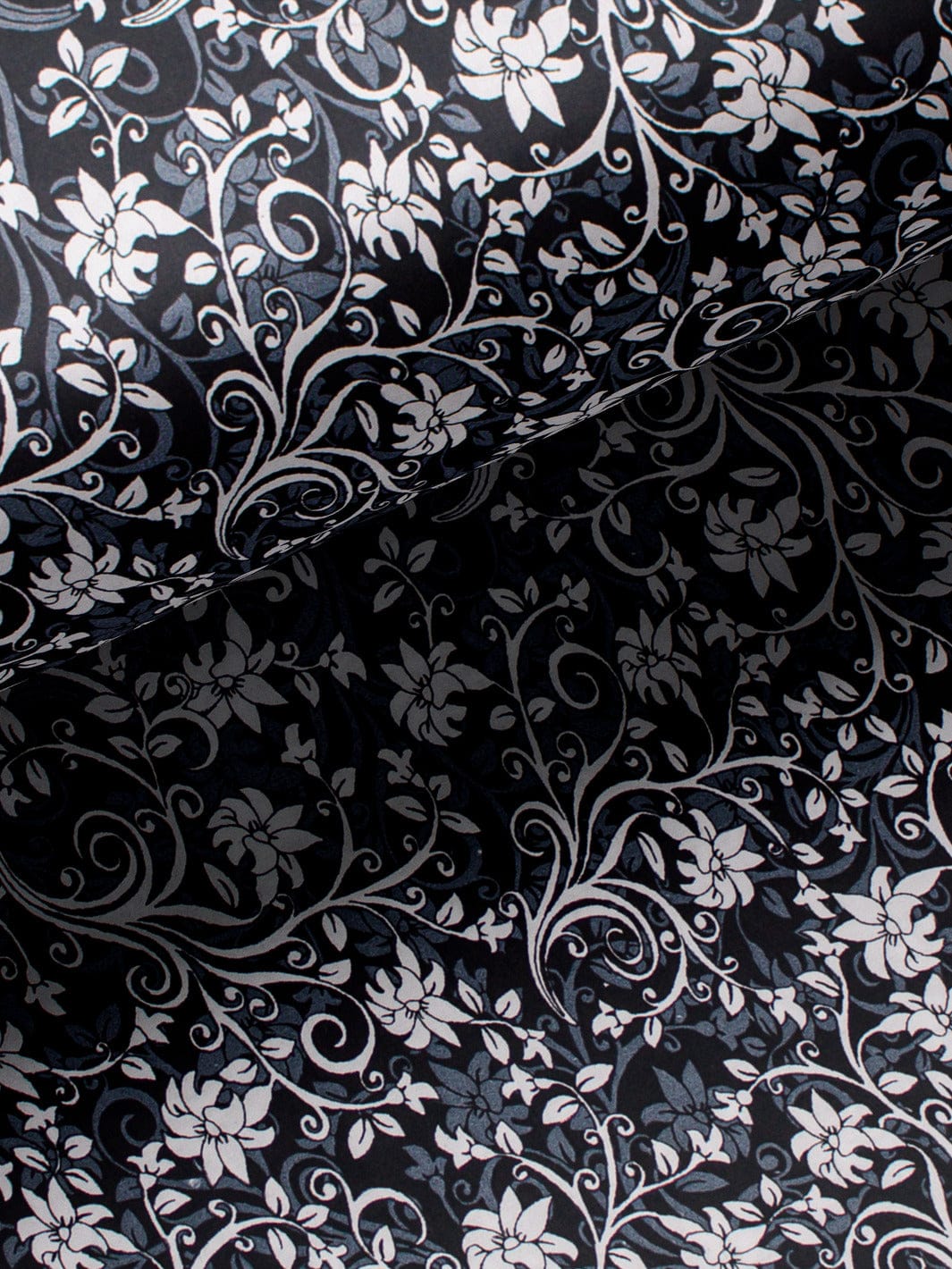 Custom Tailored Grey Printed Cotton Shirt - CUS-10433