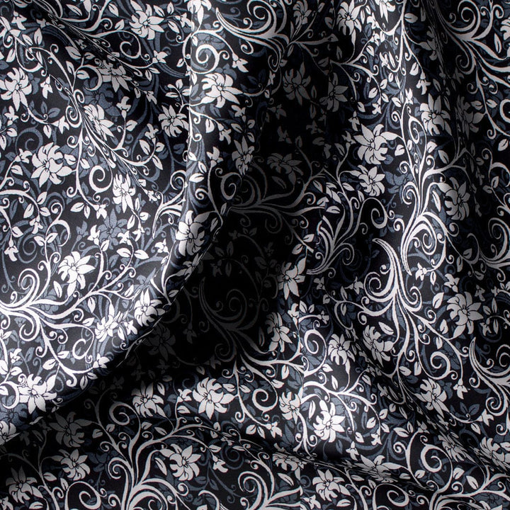 Custom Tailored Grey Printed Cotton Shirt - CUS-10433