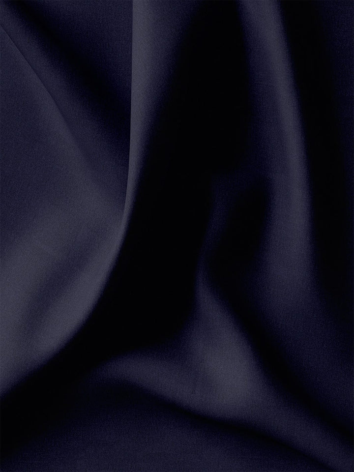 Custom Tailored Blue Plain Cotton Shirt - CUS-10341