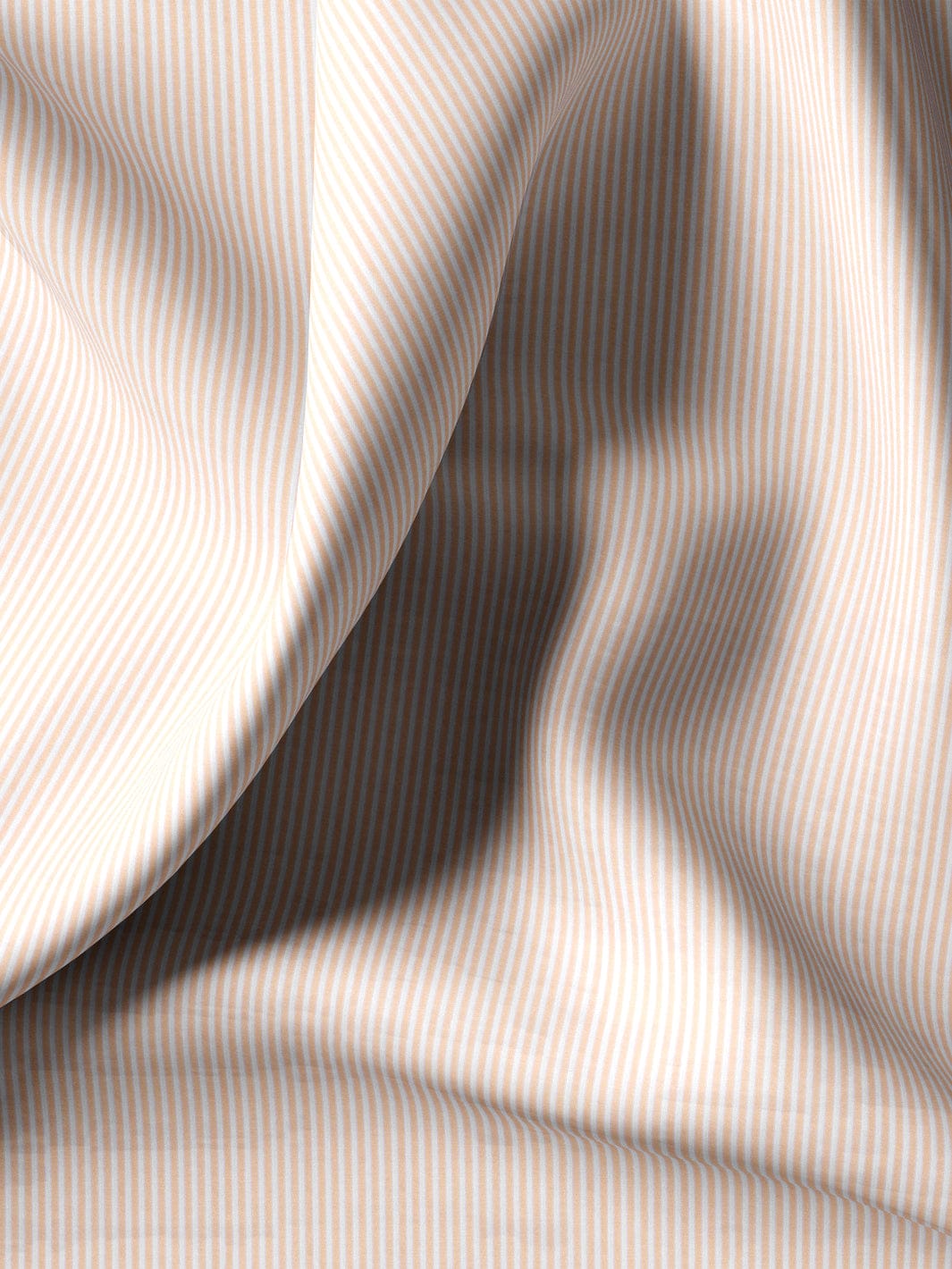 Custom Tailored Cream Pure Cotton Checked Shirt - CUS-10208