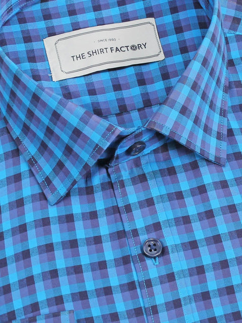 Casual Wear Shirt Check -The Shirt Factory