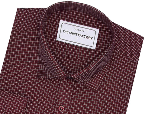 Casual Wear Shirt Check -The Shirt Factory